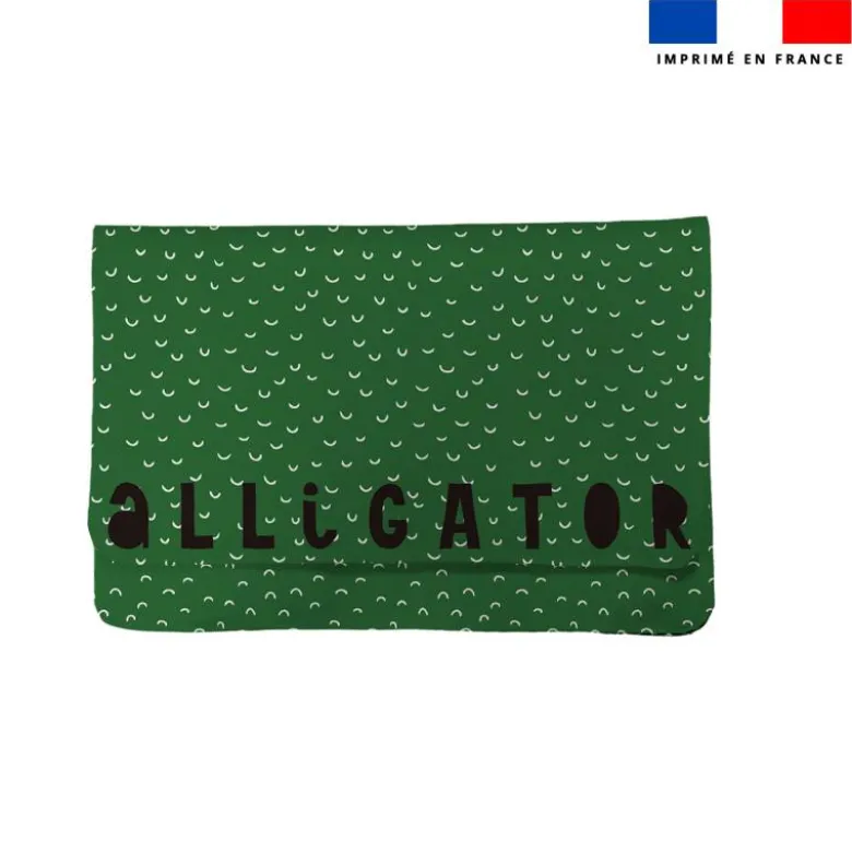 Kit pochette ardoise motif alligator