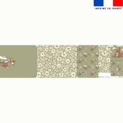 Kit pochette ardoise motif animaux de la clairière