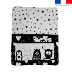 Kit pochette ardoise motif animaux de la nuit