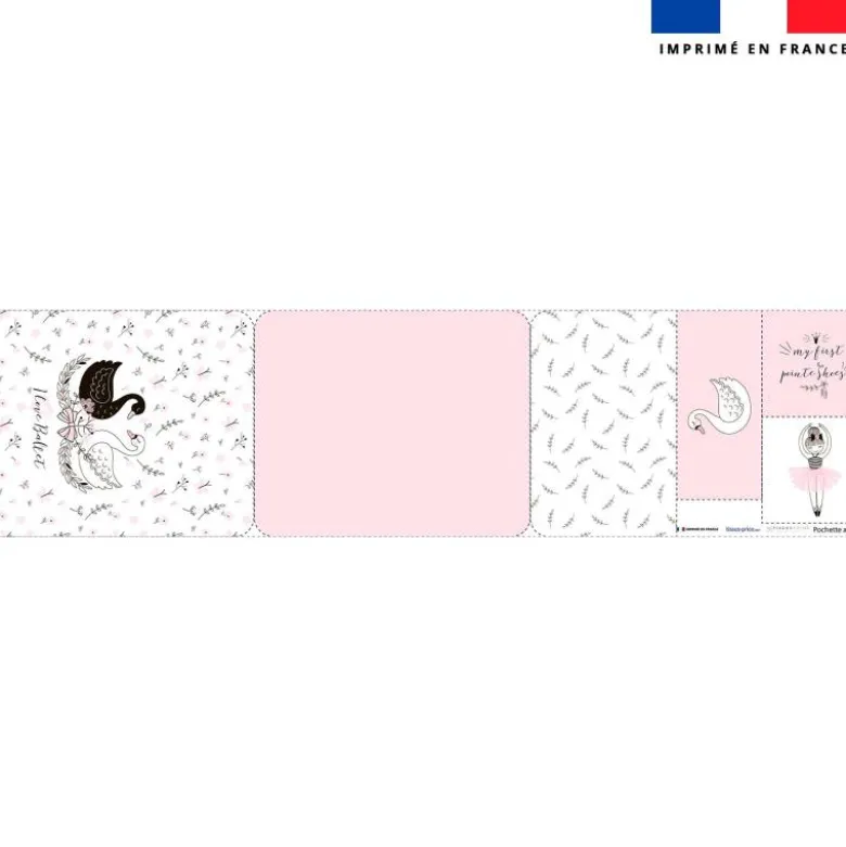 Kit pochette ardoise motif ballet