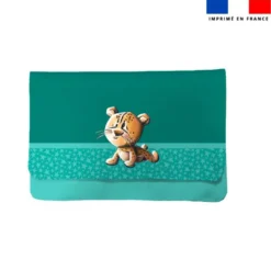 Kit pochette ardoise motif bébé guépard - Création Stillistic