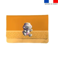 Kit pochette ardoise motif bébé hippo - Création Stillistic