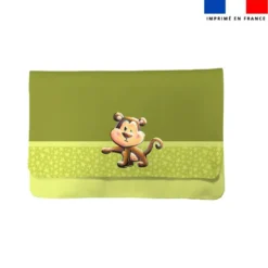 Kit pochette ardoise motif bébé singe - Création Stillistic