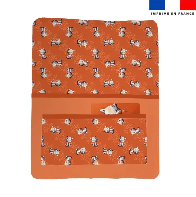 Kit pochette ardoise motif bébé chat - Création Stillistic