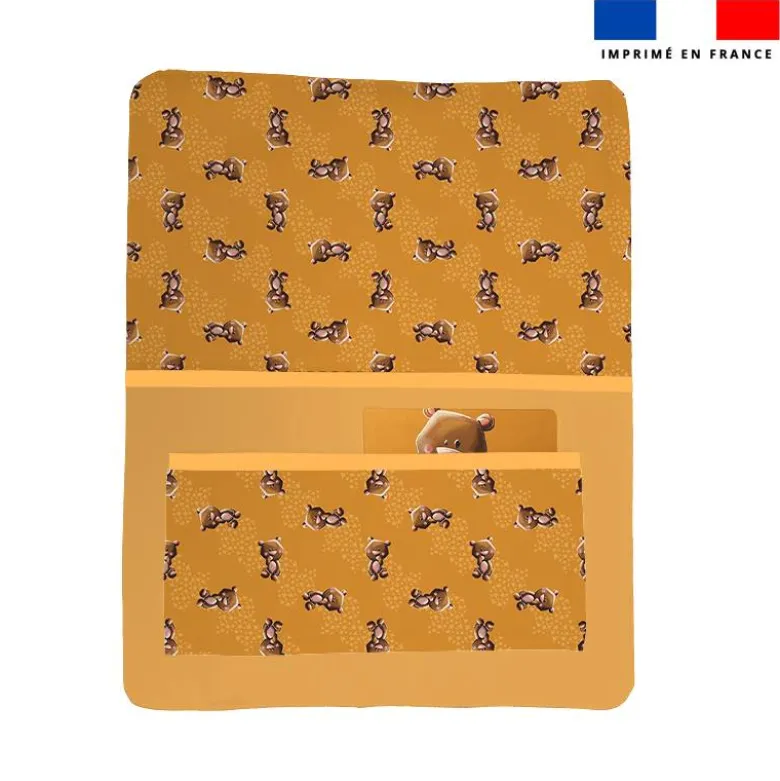 Kit pochette ardoise motif bébé ours - Création Stillistic
