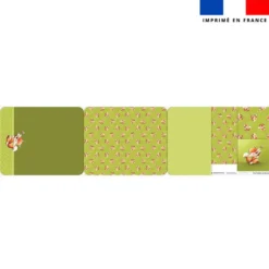 Kit pochette ardoise motif bébé renard - Création Stillistic