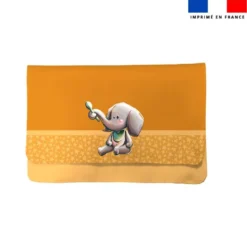 Kit pochette ardoise motif bébé éléphant - Création Stillistic