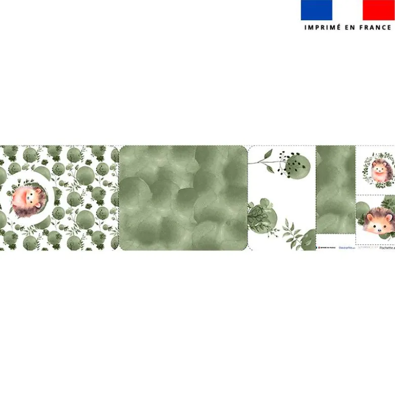 Kit pochette ardoise motif choupisson aquarelle