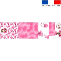 Kit pochette ardoise motif chien aquarelle