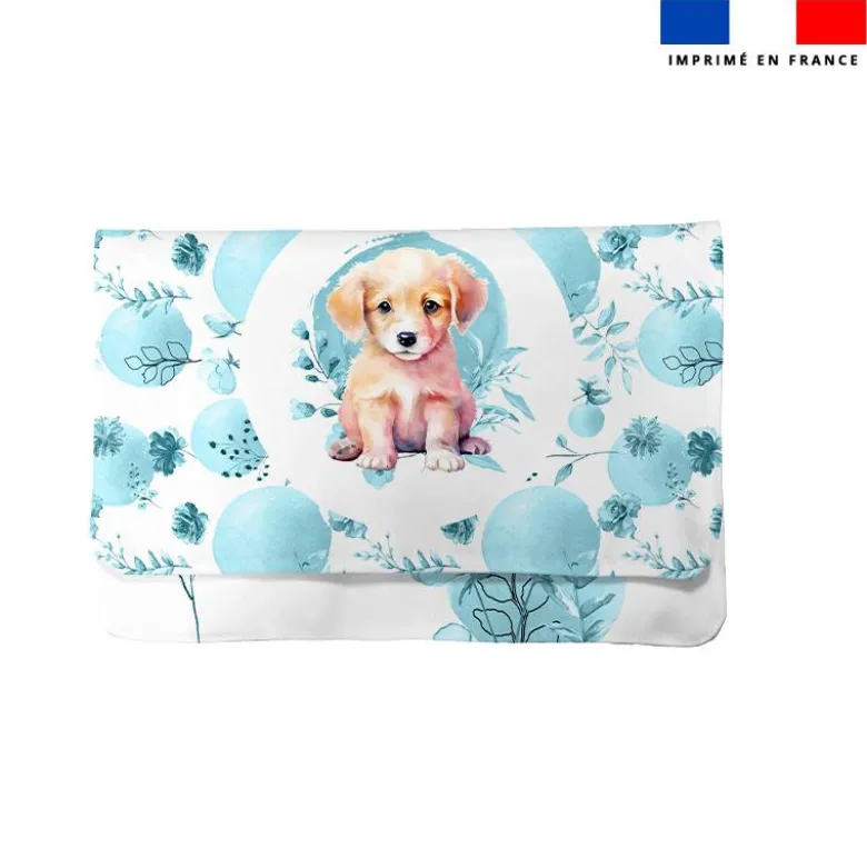Kit pochette ardoise motif labrador aquarelle