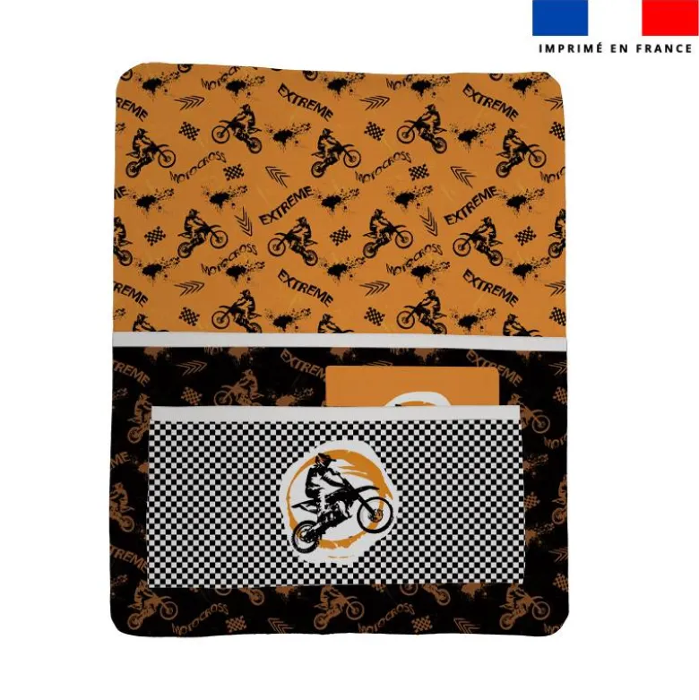 Kit pochette ardoise motif motocross