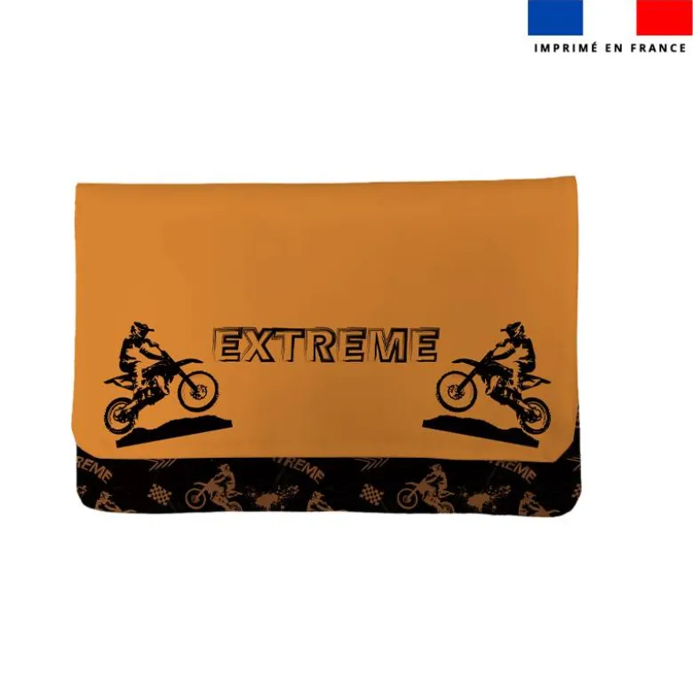 Kit pochette ardoise motif motocross