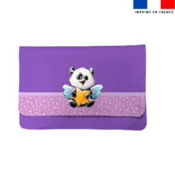 Kit pochette ardoise motif panda ange - Création Stillistic