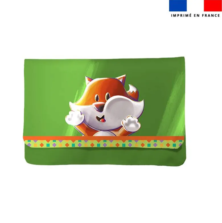 Kit pochette ardoise motif Renard Lou-Stick - Création Stillistic