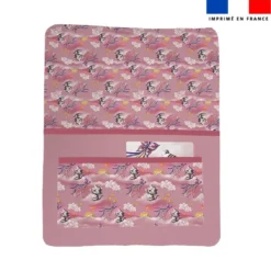 Kit pochette ardoise motif tigre blanc - Création Stillistic