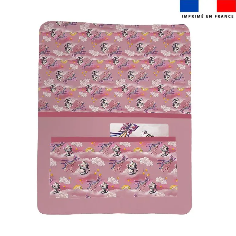 Kit pochette ardoise motif tigre blanc - Création Stillistic