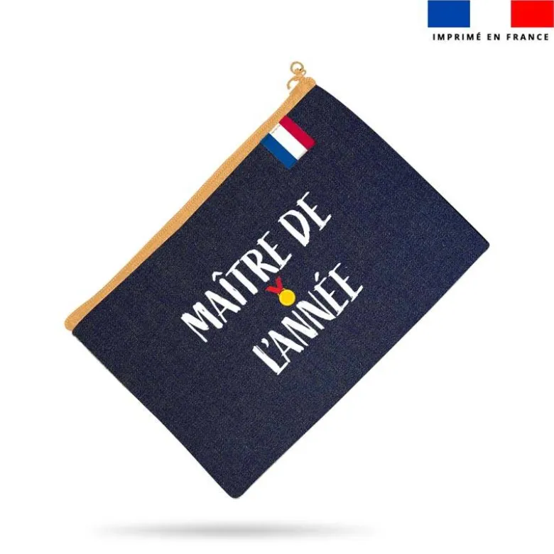 Kit pochette jean motif élu maître de l'année