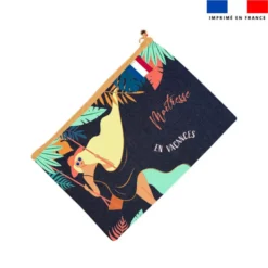Kit pochette jean motif maîtresse en vacances