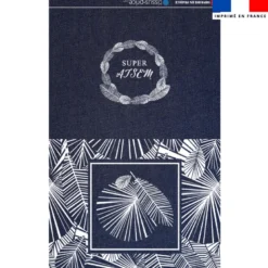 Kit pochette jean motif super atsem art déco