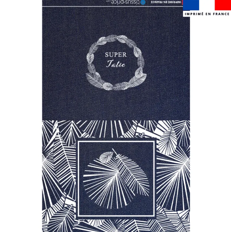 Kit pochette jean motif super tatie