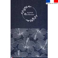 Kit pochette jean motif super maîtresse