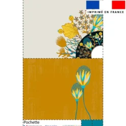 Kit pochette motif fleur bohème