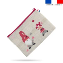 Kit pochette motif gnome st valentin
