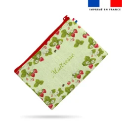 Kit pochette motif maitresse fraise