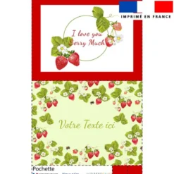 Kit pochette personnalisé - Fraise