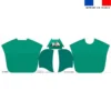 Kit poncho de bain vert canard motif bébé zèbre - Création Stillistic