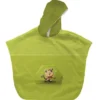 Kit poncho de bain vert motif bébé singe - Création Stillistic