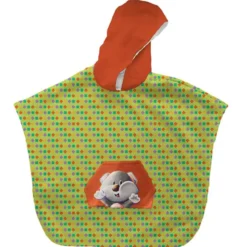 Kit poncho de bain vert motif Koala Lou-Stick - Création Stillistic