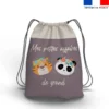 Kit sac à dos coulissant motif animaux couronne fleurie
