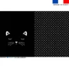 Kit sac à dos coulissant motif chat noir