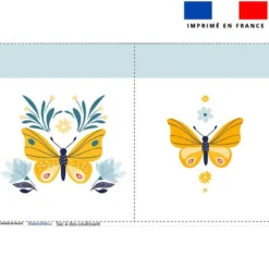 Kit sac à dos coulissant motif papillon