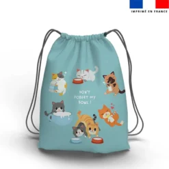 Kit sac à dos coulissant personnalisé - Cat's bag