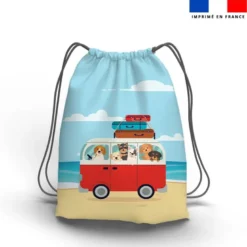Kit sac à dos coulissant personnalisé - Dog's bag