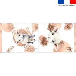 Kit sac à jouets motif agneau aquarelle