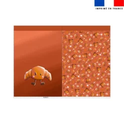 Kit sac à jouets motif amis ptit déj Croissant - Création Stillistic