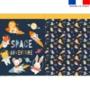 Kit sac à jouets motif animaux dans l'espace