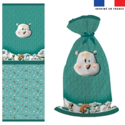 Kit sac à jouets motif animaux du froid ours - Création Stillistic