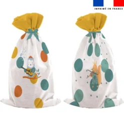 Kit sac à jouets motif animaux musiciens