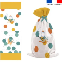 Kit sac à jouets motif animaux musiciens