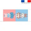 Kit sac à jouets motif animaux pastel