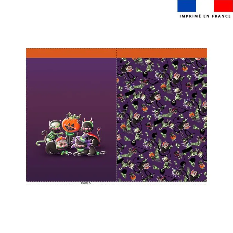 Kit sac à jouets motif Bal masqué Halloween - Création Stillistic