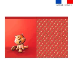 Kit sac à jouets motif bébé castor - Création Stillistic
