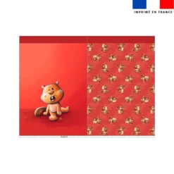 Kit sac à jouets motif bébé castor - Création Stillistic
