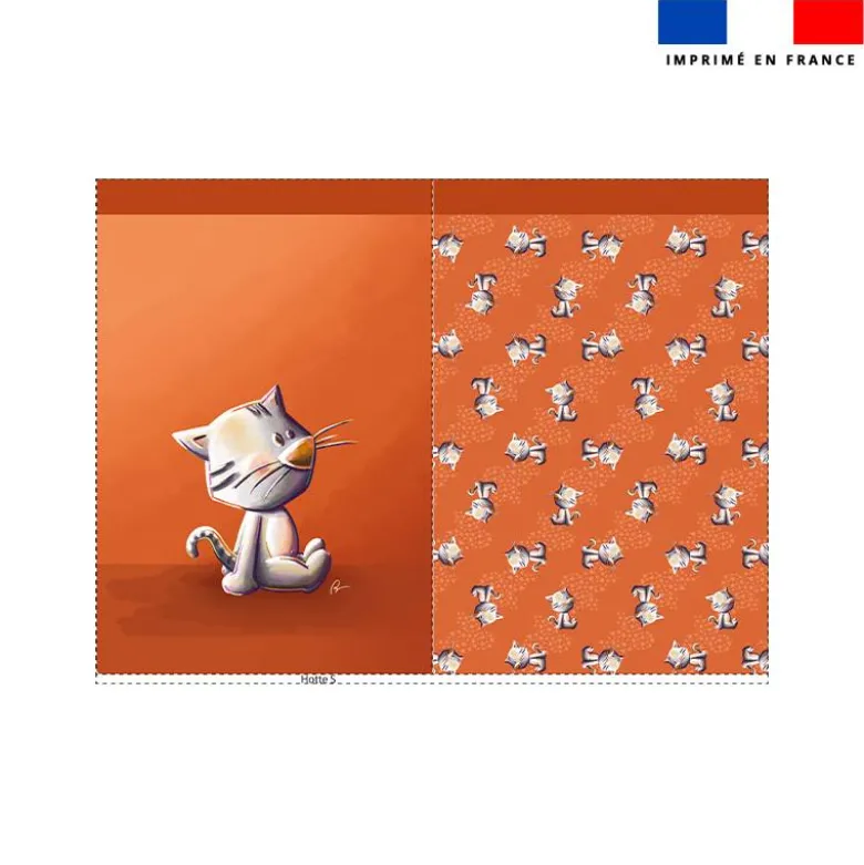 Kit sac à jouets motif bébé chat - Création Stillistic