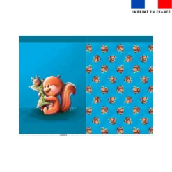 Kit sac à jouets motif bébé écureuil - Création Stillistic