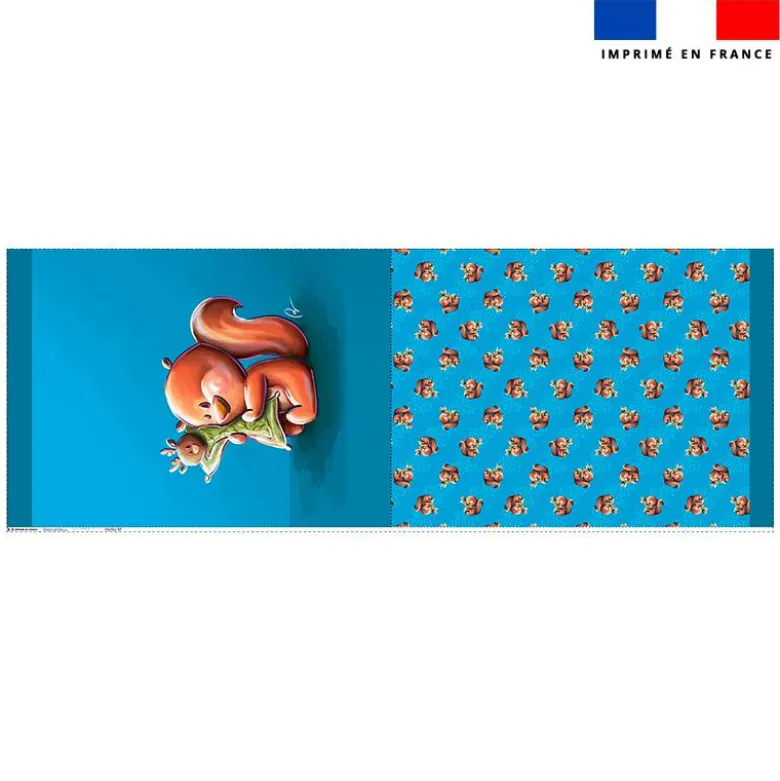 Kit sac à jouets motif bébé écureuil - Création Stillistic
